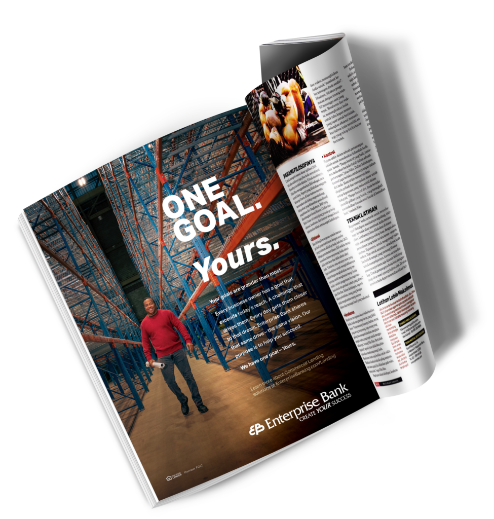 Enterprise Bank Magazine Mockup