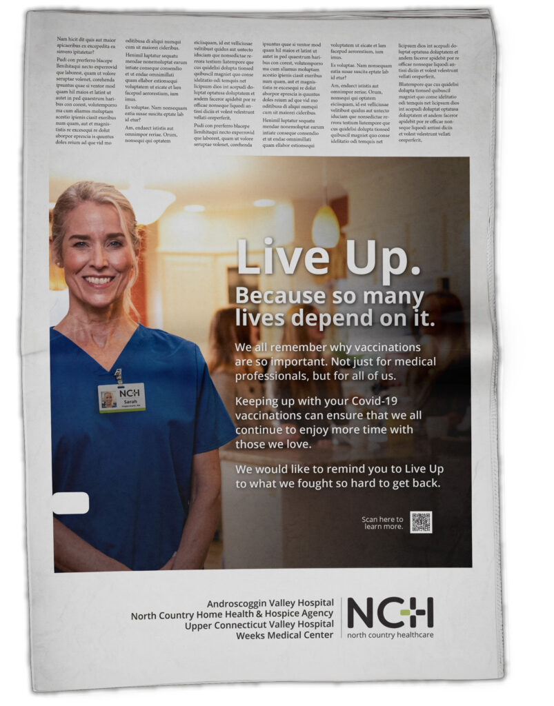 NCH Live Up Newspaper Ad